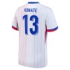 Camisola França Konate 13 2º Equipamento Euro 2024 Manga Curta